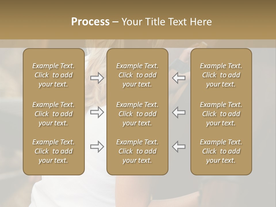 Ages Smiling Youngwoman PowerPoint Template