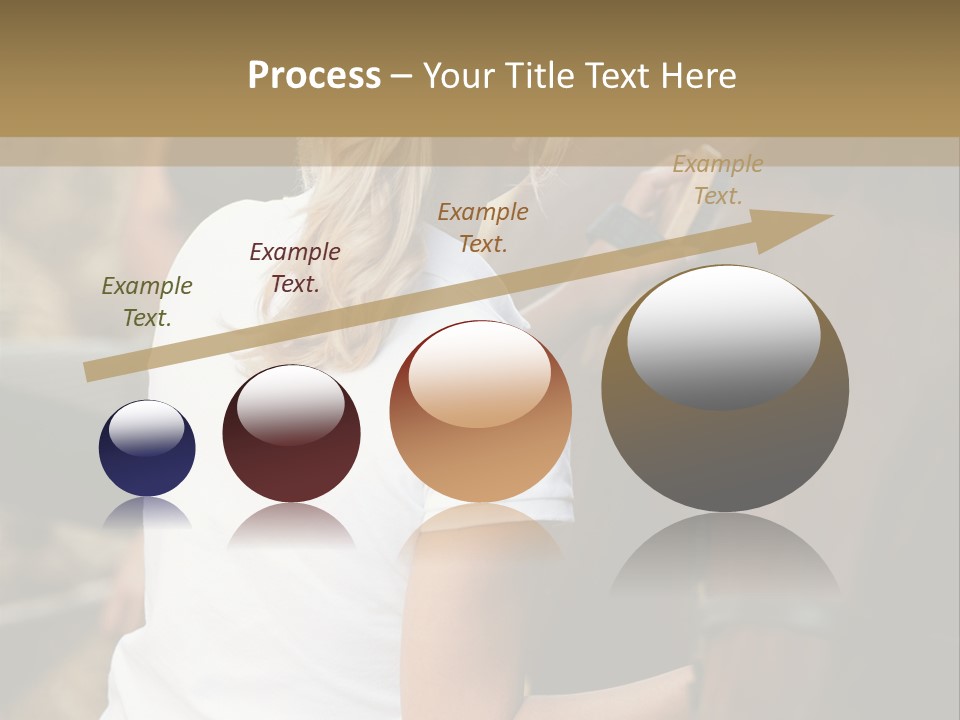 Ages Smiling Youngwoman PowerPoint Template