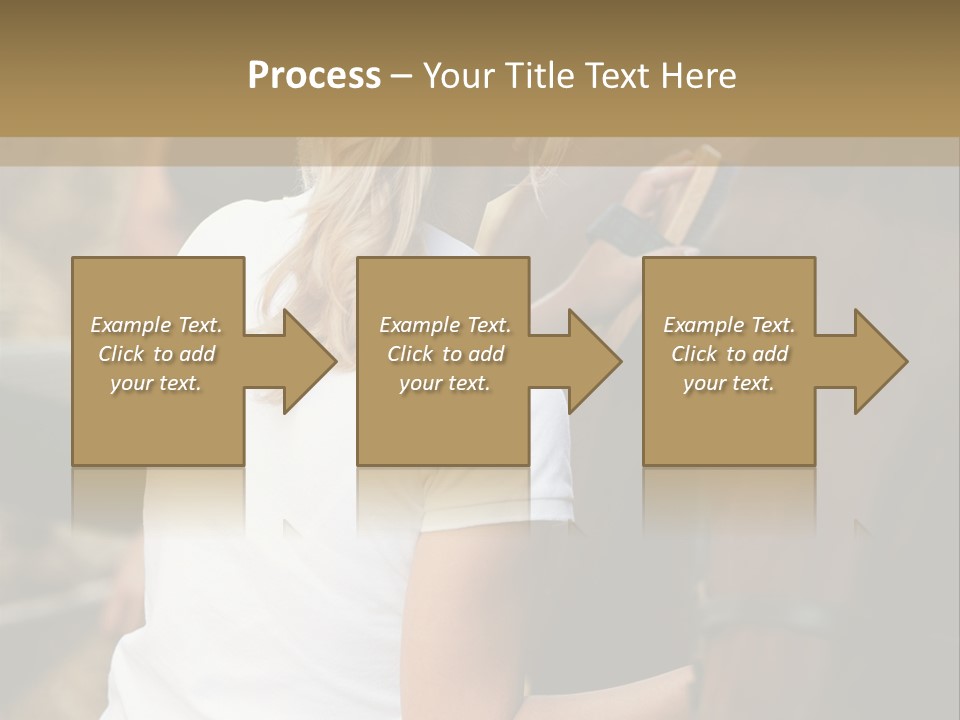 Ages Smiling Youngwoman PowerPoint Template