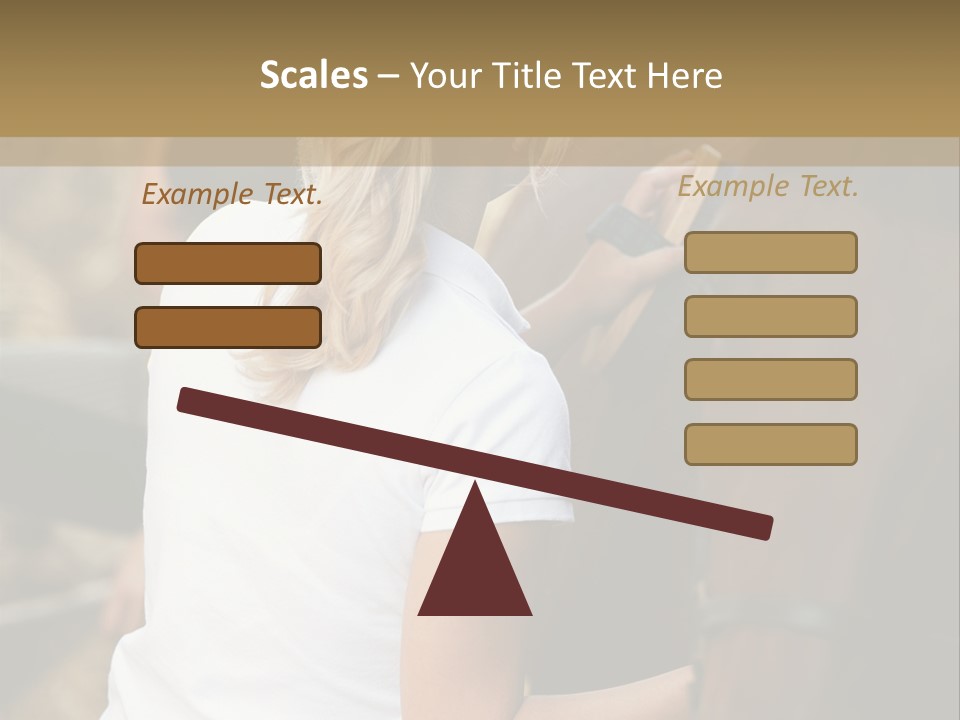 Ages Smiling Youngwoman PowerPoint Template