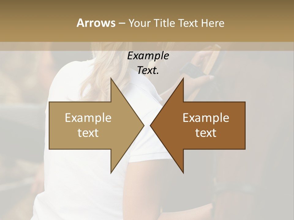 Ages Smiling Youngwoman PowerPoint Template