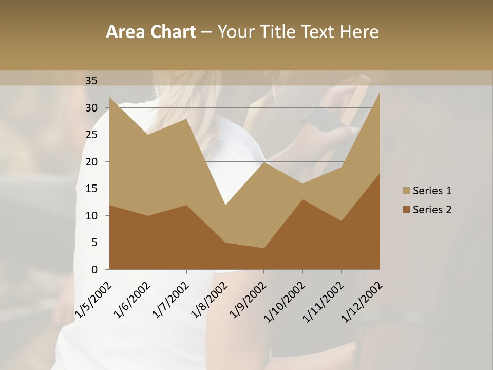 Ages Smiling Youngwoman PowerPoint Template