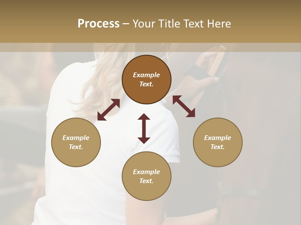 Ages Smiling Youngwoman PowerPoint Template