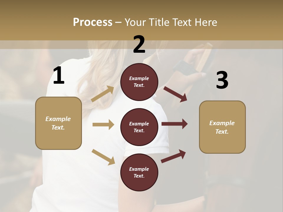 Ages Smiling Youngwoman PowerPoint Template