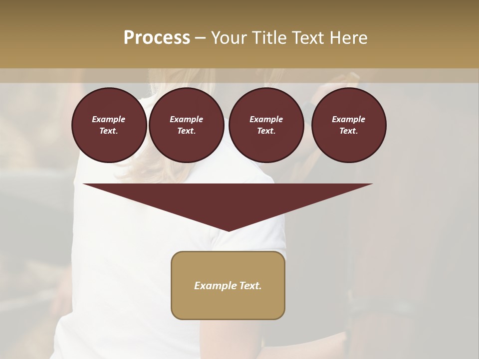 Ages Smiling Youngwoman PowerPoint Template