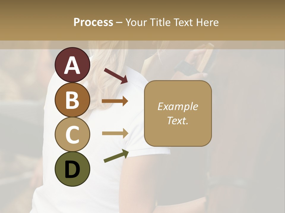 Ages Smiling Youngwoman PowerPoint Template