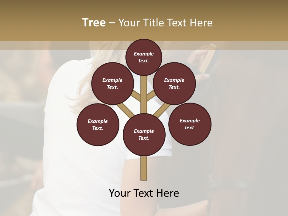 Ages Smiling Youngwoman PowerPoint Template