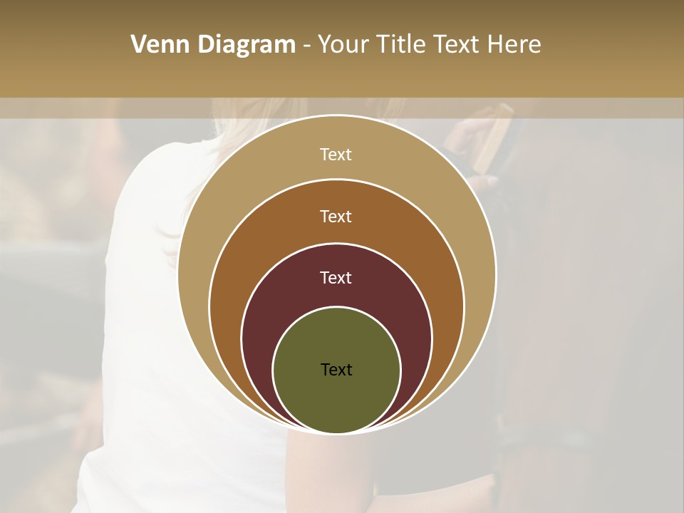 Ages Smiling Youngwoman PowerPoint Template