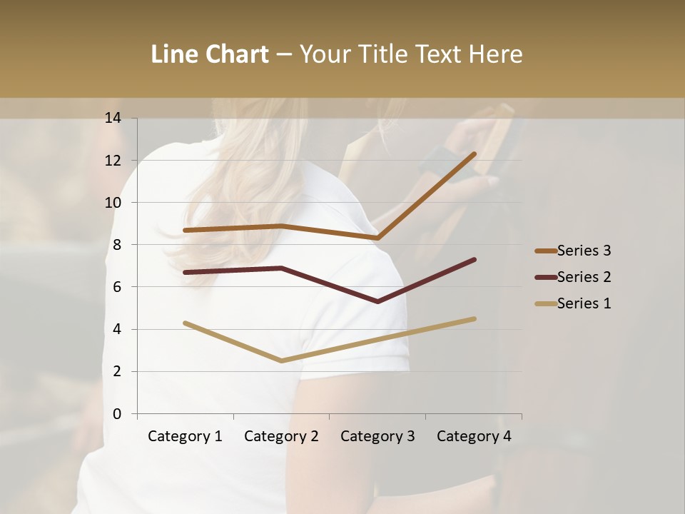 Ages Smiling Youngwoman PowerPoint Template
