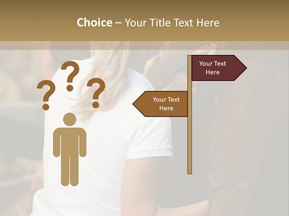 Ages Smiling Youngwoman PowerPoint Template