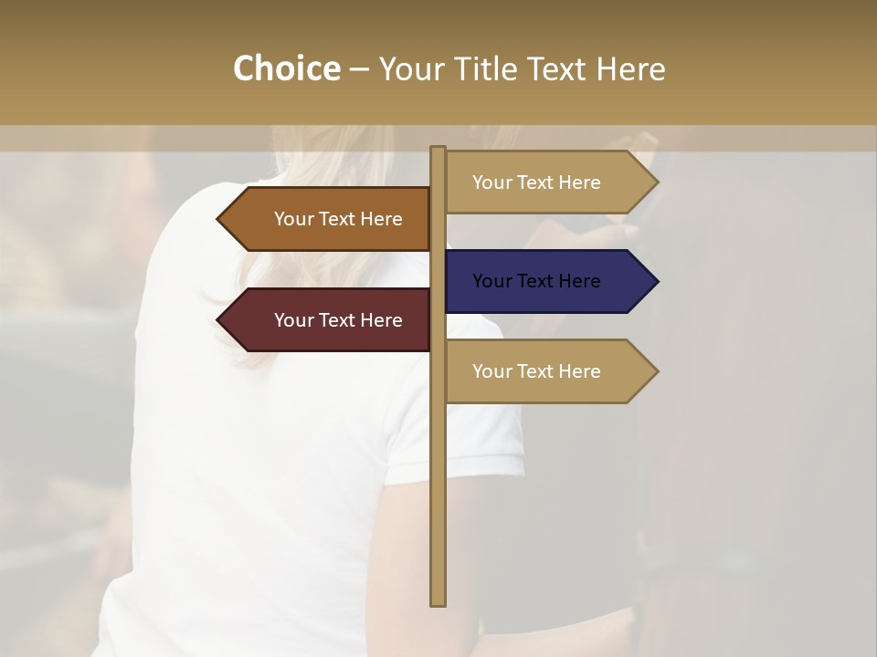 Ages Smiling Youngwoman PowerPoint Template