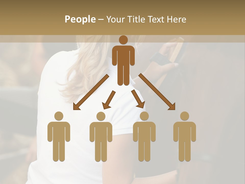 Ages Smiling Youngwoman PowerPoint Template