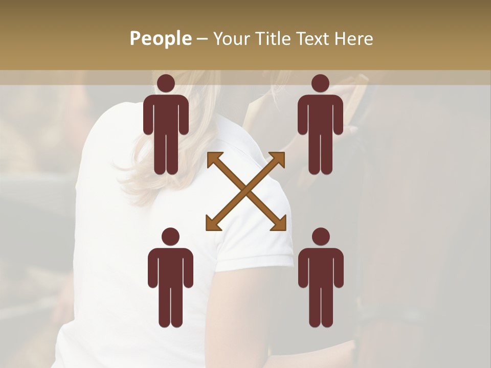 Ages Smiling Youngwoman PowerPoint Template