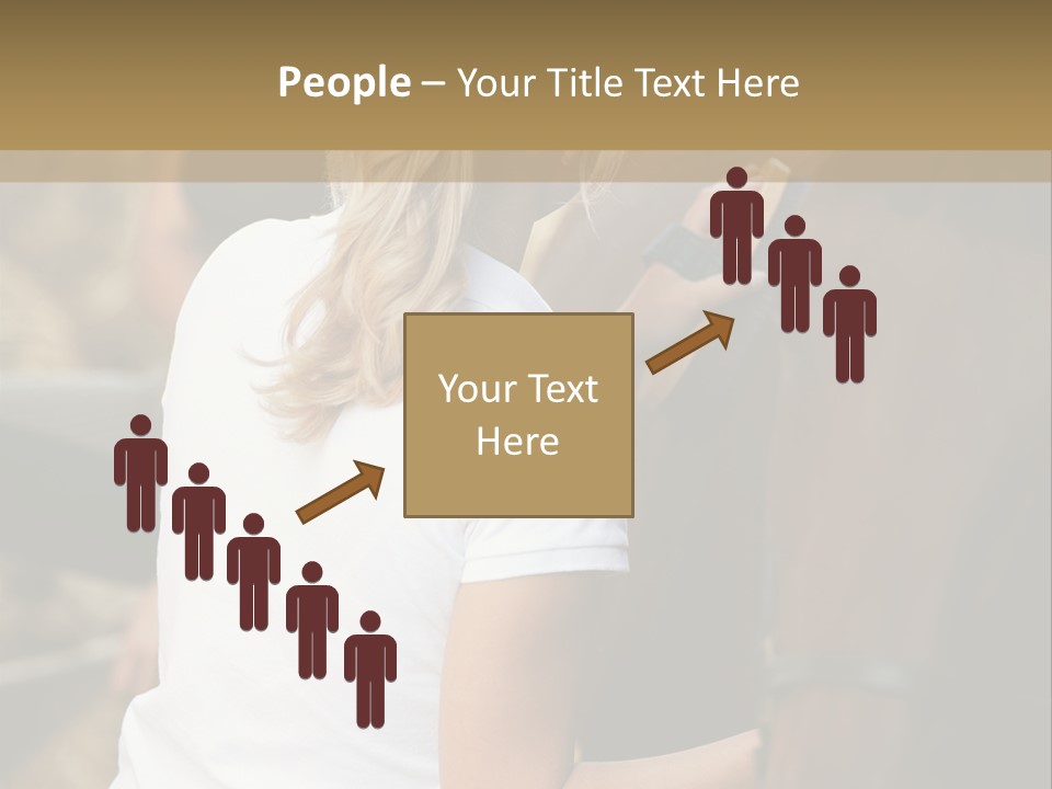 Ages Smiling Youngwoman PowerPoint Template