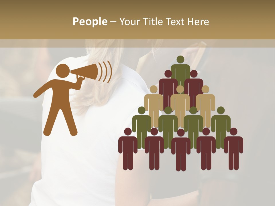 Ages Smiling Youngwoman PowerPoint Template