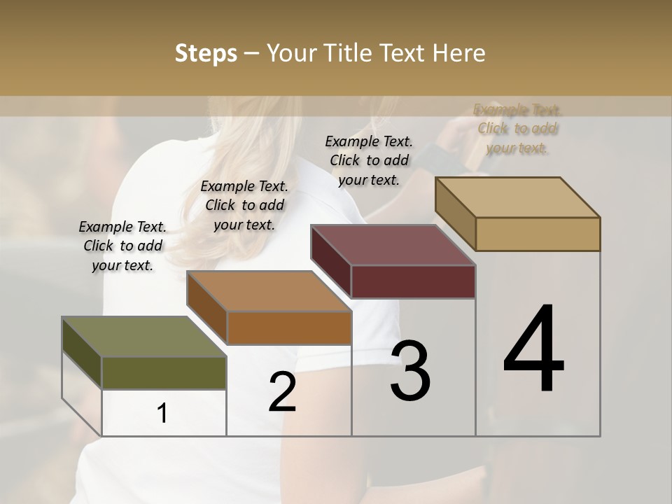 Ages Smiling Youngwoman PowerPoint Template