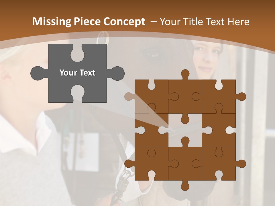 Caucasian Oddtoedungulate Graphics PowerPoint Template