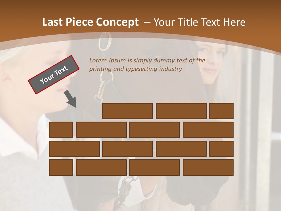 Caucasian Oddtoedungulate Graphics PowerPoint Template