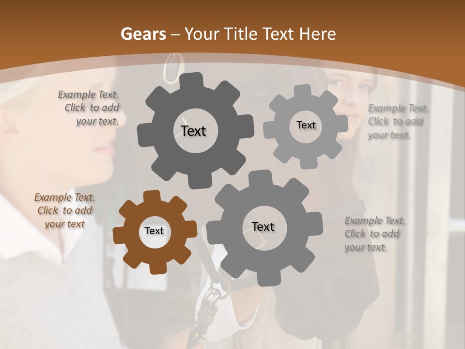 Caucasian Oddtoedungulate Graphics PowerPoint Template