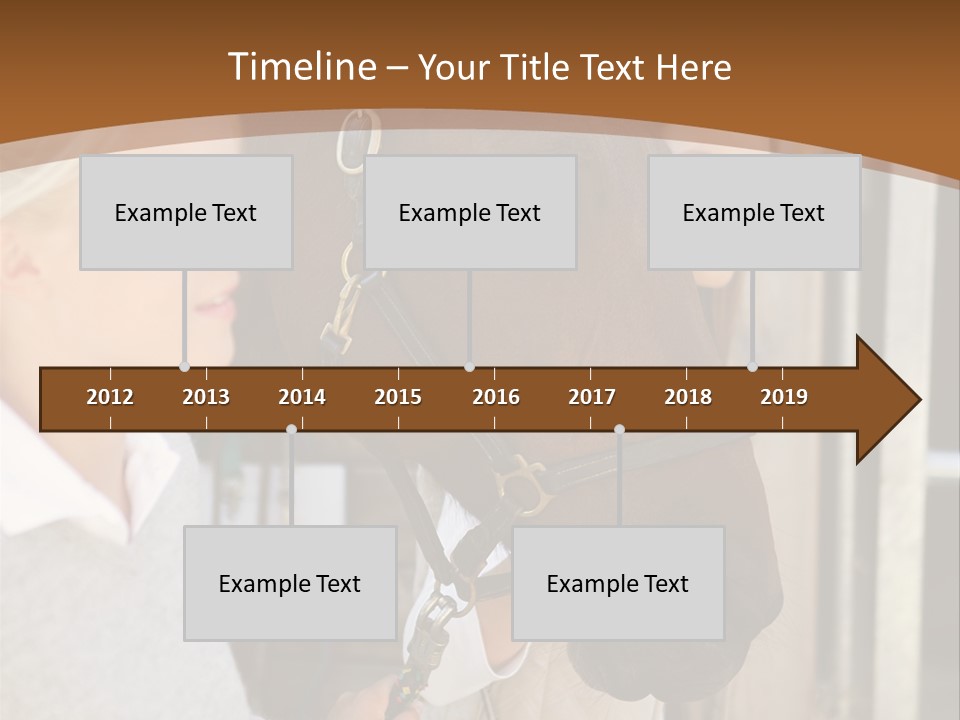 Caucasian Oddtoedungulate Graphics PowerPoint Template