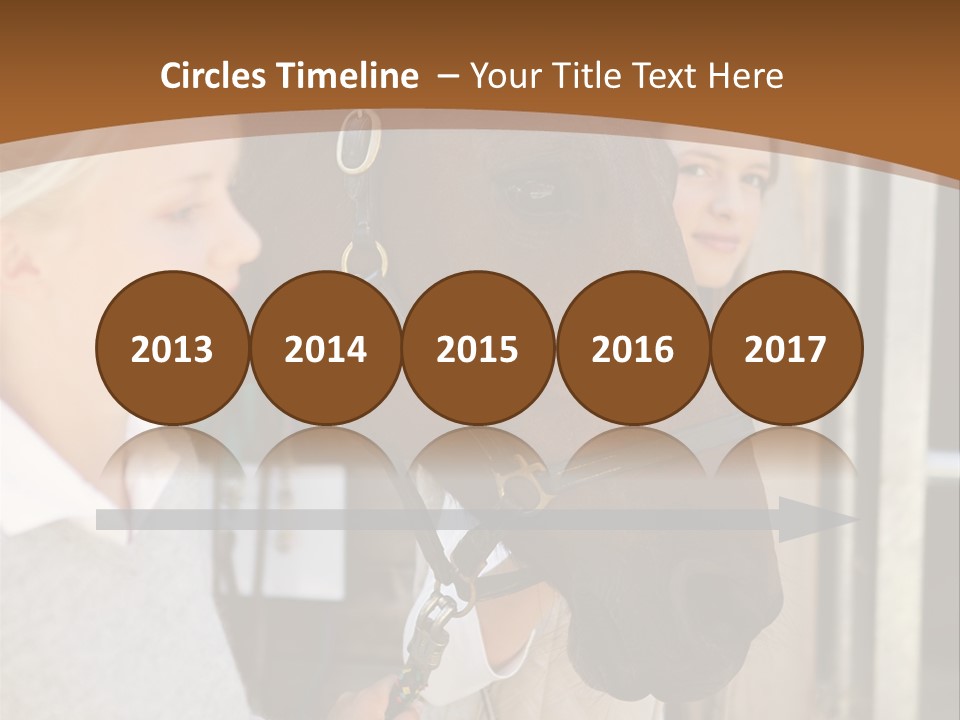 Caucasian Oddtoedungulate Graphics PowerPoint Template