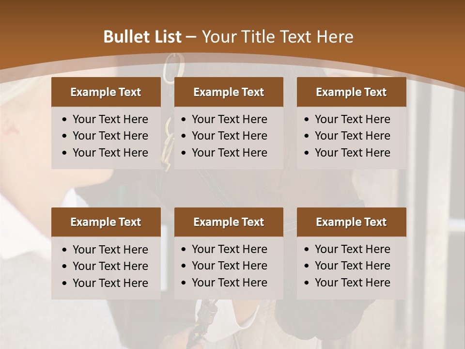 Caucasian Oddtoedungulate Graphics PowerPoint Template