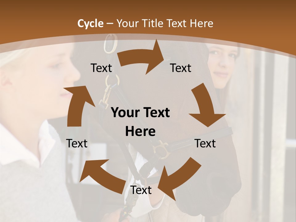 Caucasian Oddtoedungulate Graphics PowerPoint Template