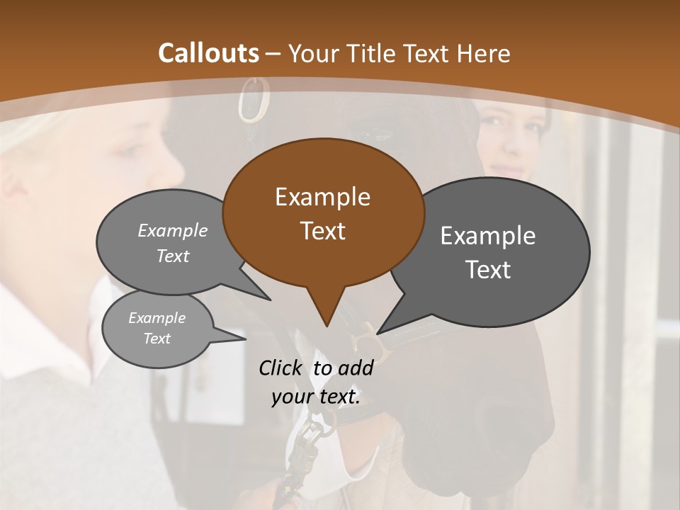 Caucasian Oddtoedungulate Graphics PowerPoint Template