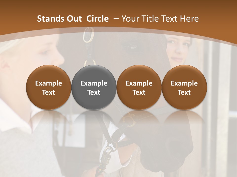 Caucasian Oddtoedungulate Graphics PowerPoint Template