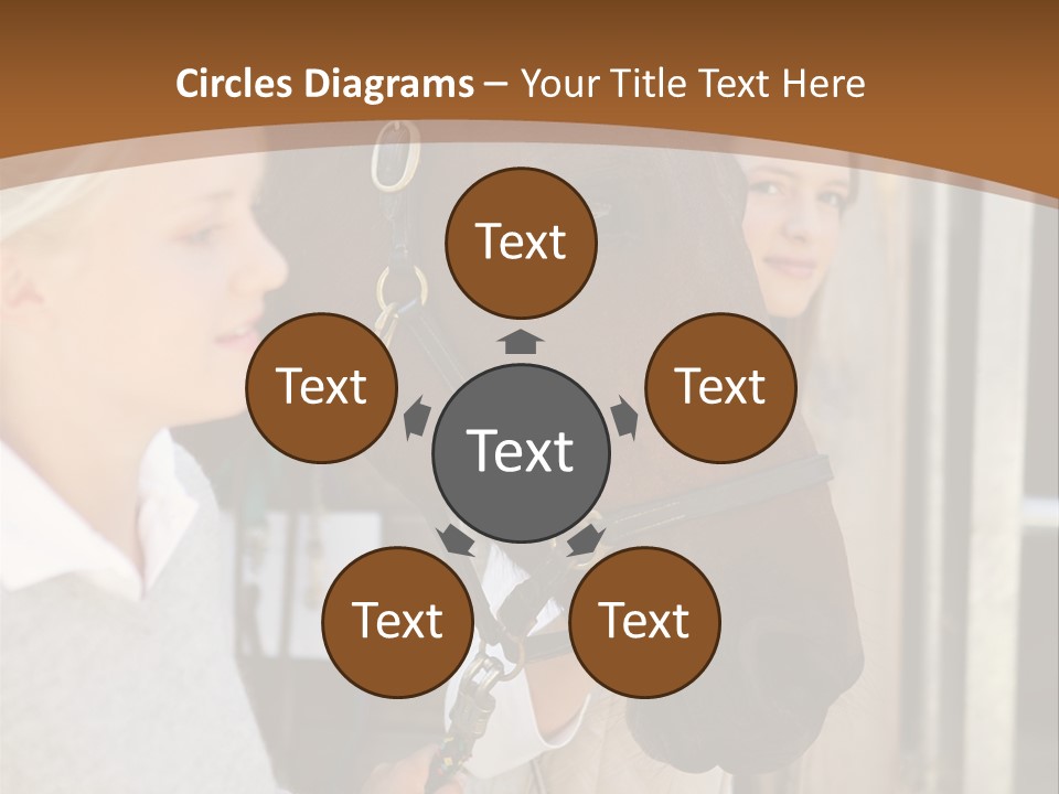 Caucasian Oddtoedungulate Graphics PowerPoint Template