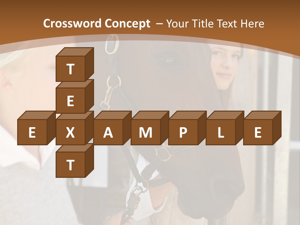 Caucasian Oddtoedungulate Graphics PowerPoint Template