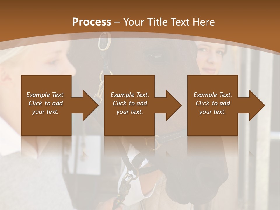 Caucasian Oddtoedungulate Graphics PowerPoint Template