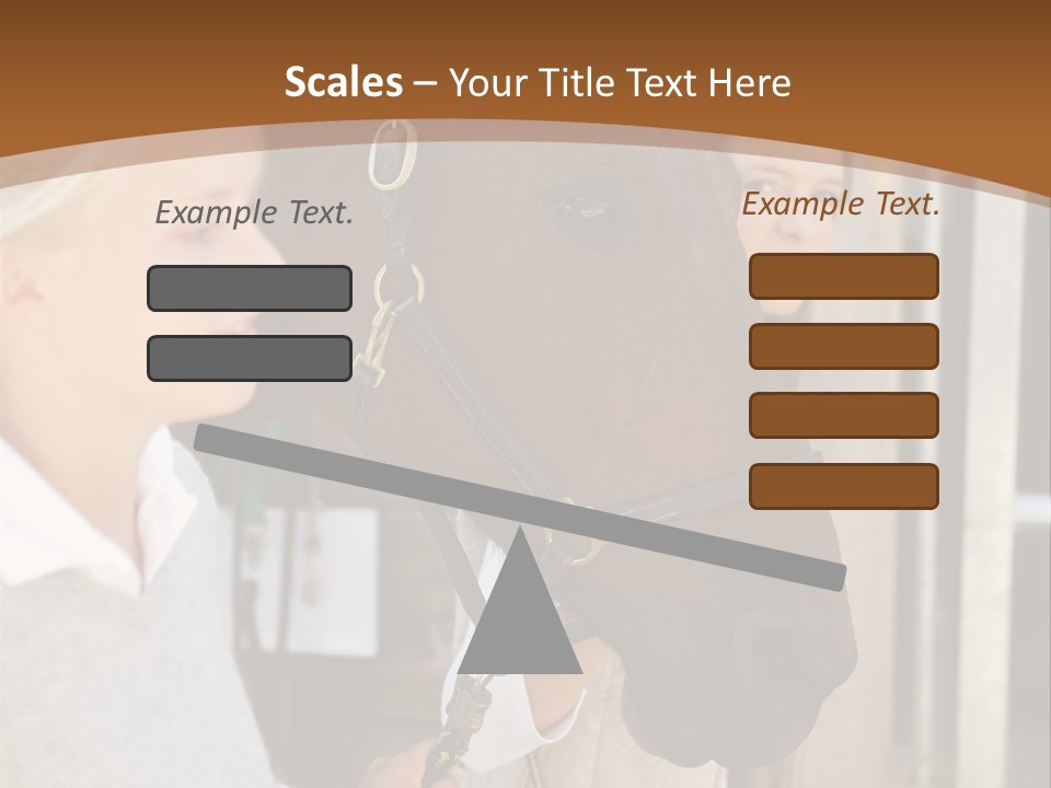 Caucasian Oddtoedungulate Graphics PowerPoint Template