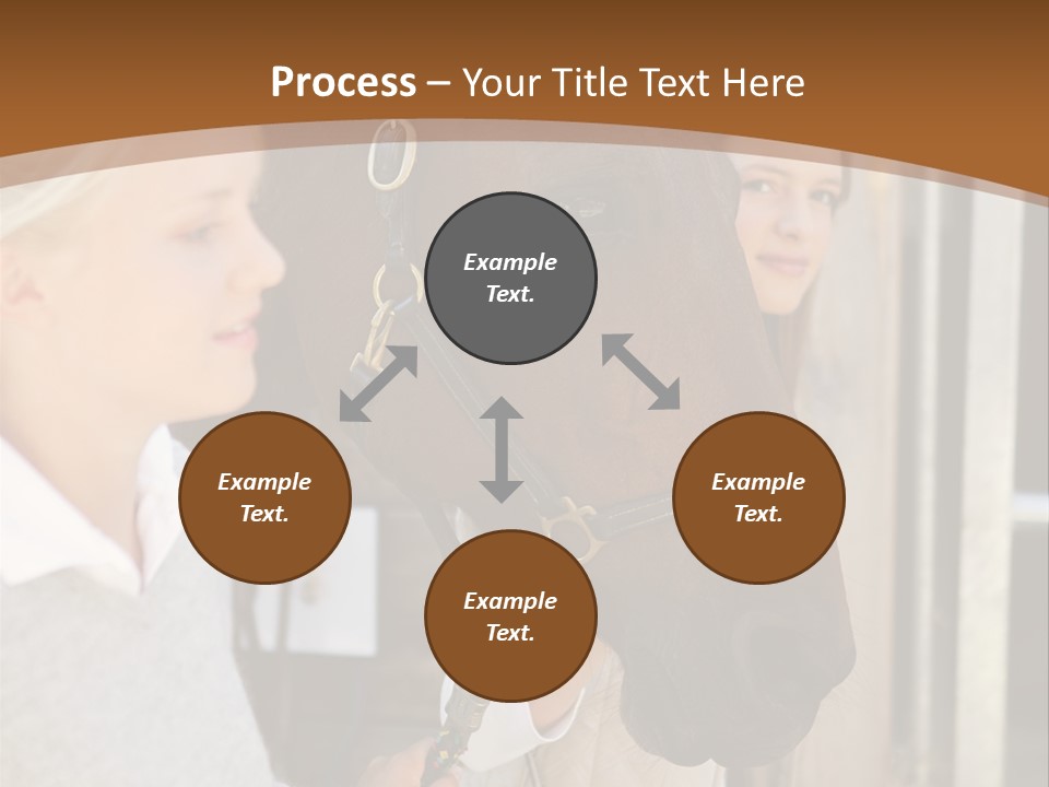 Caucasian Oddtoedungulate Graphics PowerPoint Template