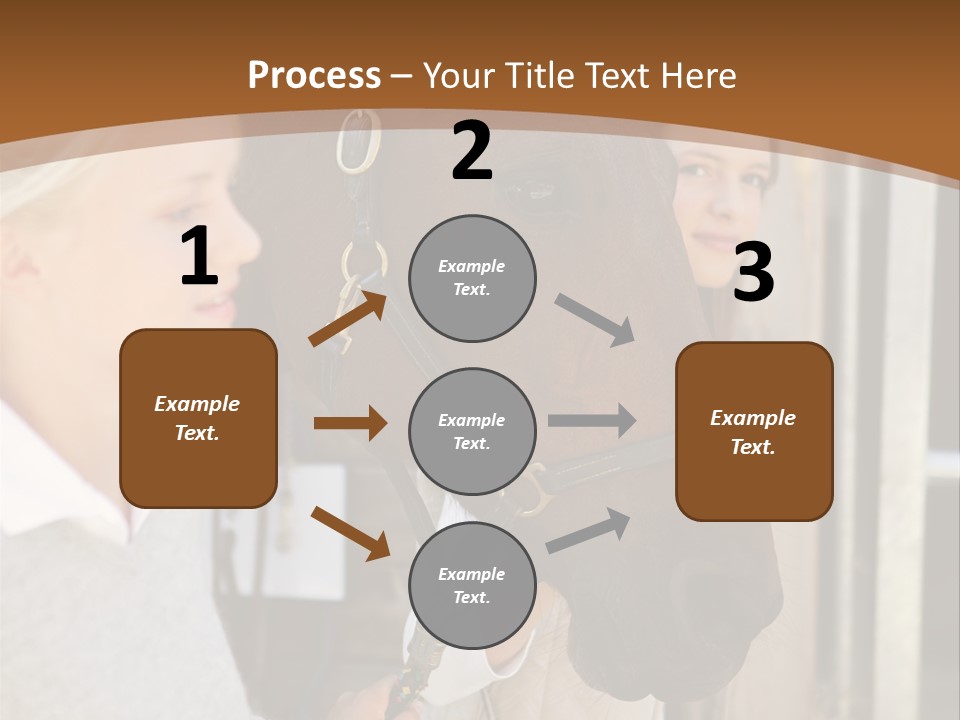 Caucasian Oddtoedungulate Graphics PowerPoint Template
