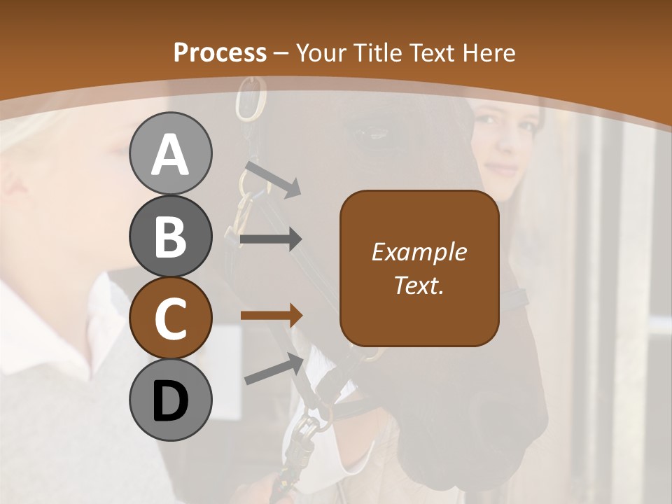 Caucasian Oddtoedungulate Graphics PowerPoint Template