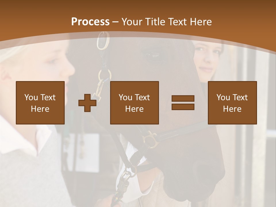 Caucasian Oddtoedungulate Graphics PowerPoint Template