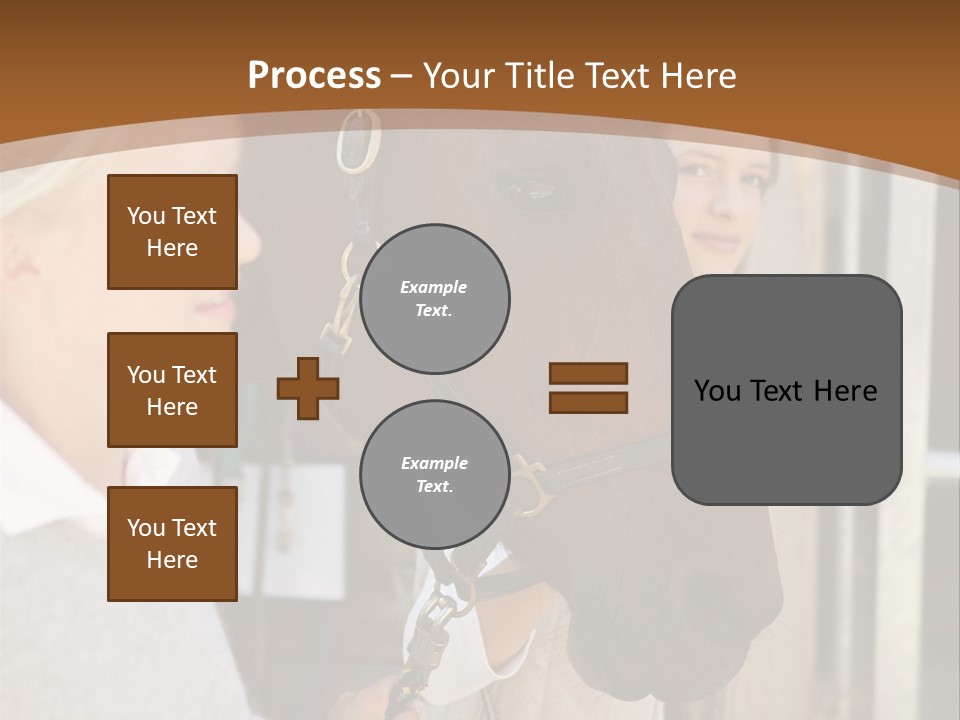 Caucasian Oddtoedungulate Graphics PowerPoint Template