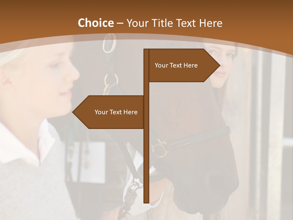 Caucasian Oddtoedungulate Graphics PowerPoint Template