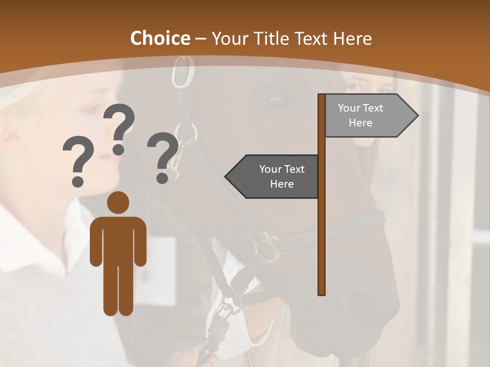 Caucasian Oddtoedungulate Graphics PowerPoint Template