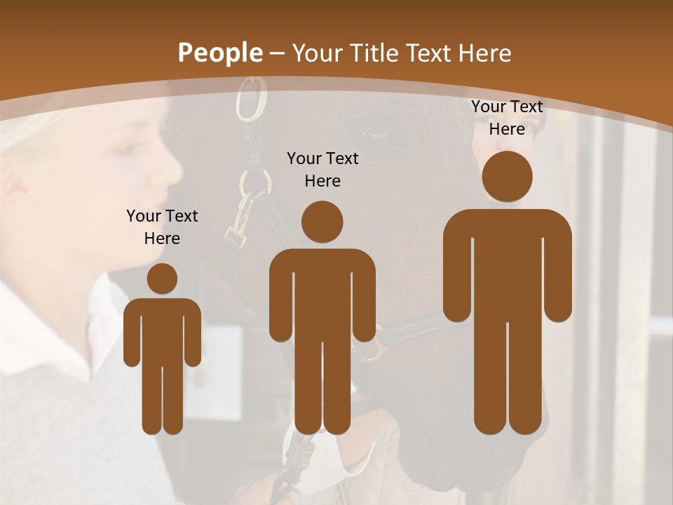 Caucasian Oddtoedungulate Graphics PowerPoint Template