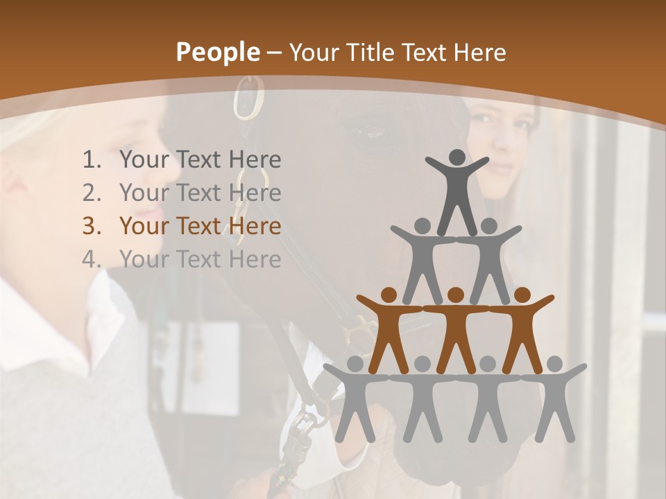 Caucasian Oddtoedungulate Graphics PowerPoint Template