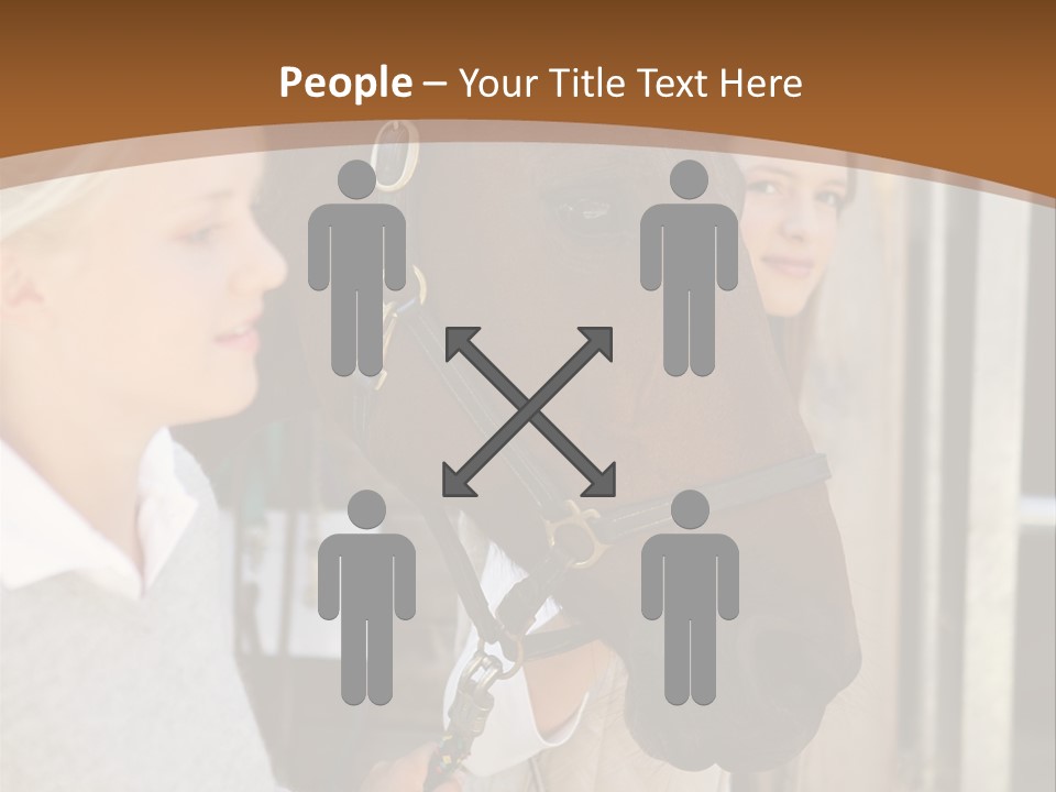 Caucasian Oddtoedungulate Graphics PowerPoint Template