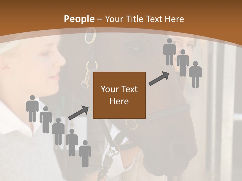 Caucasian Oddtoedungulate Graphics PowerPoint Template