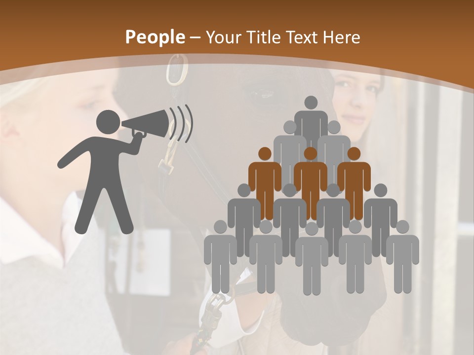 Caucasian Oddtoedungulate Graphics PowerPoint Template