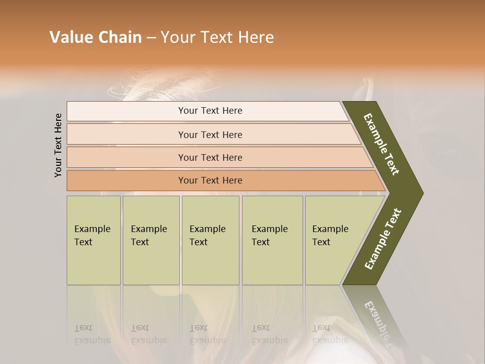 Woman Smiling Print PowerPoint Template