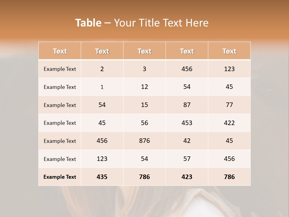 Woman Smiling Print PowerPoint Template