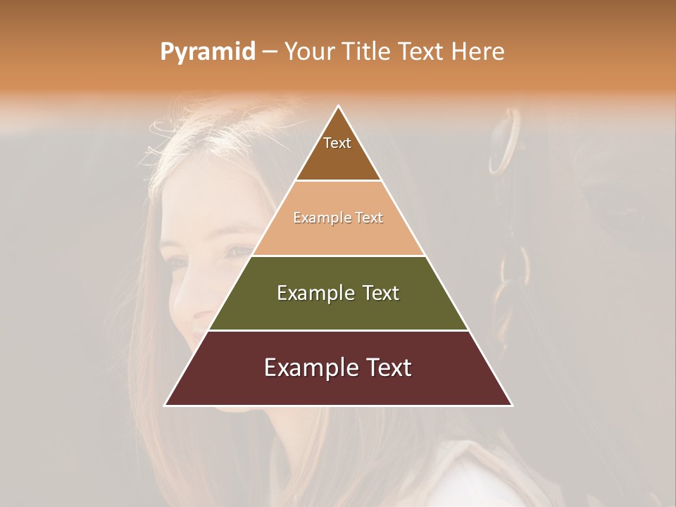 Woman Smiling Print PowerPoint Template