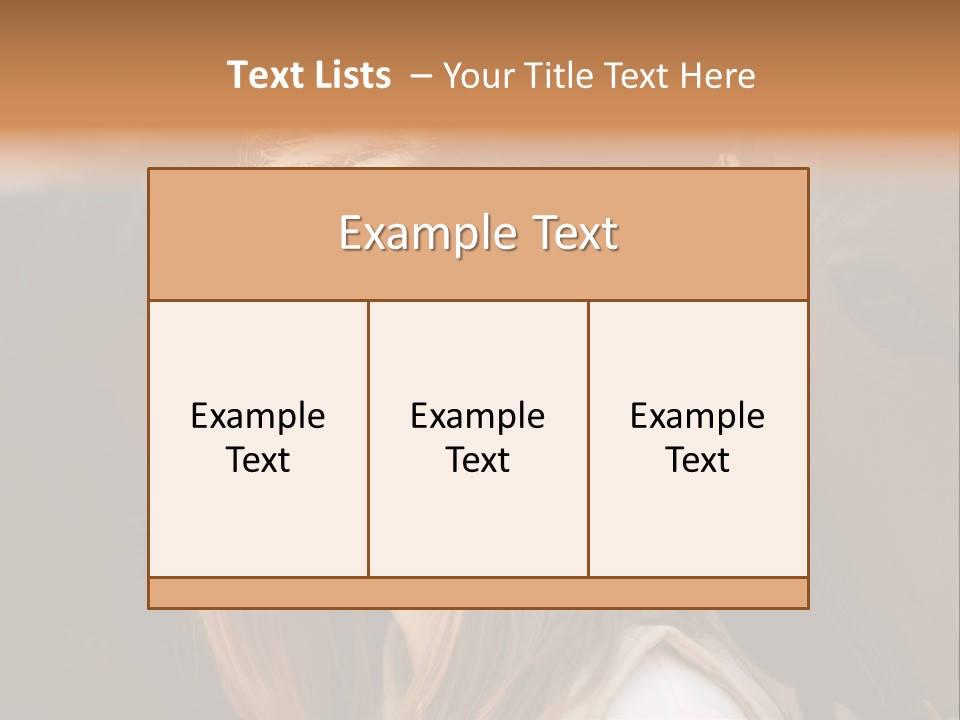 Woman Smiling Print PowerPoint Template