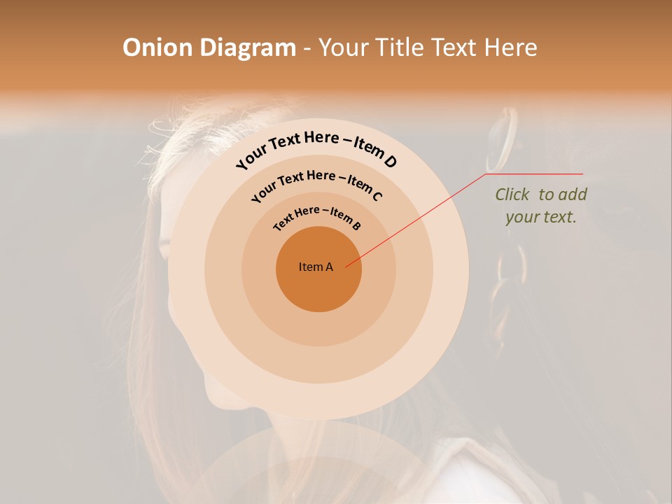 Woman Smiling Print PowerPoint Template